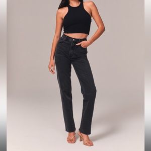 A&F Ultra High Rise 90s Straight Jean